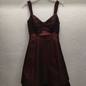 Semi-formal red dress